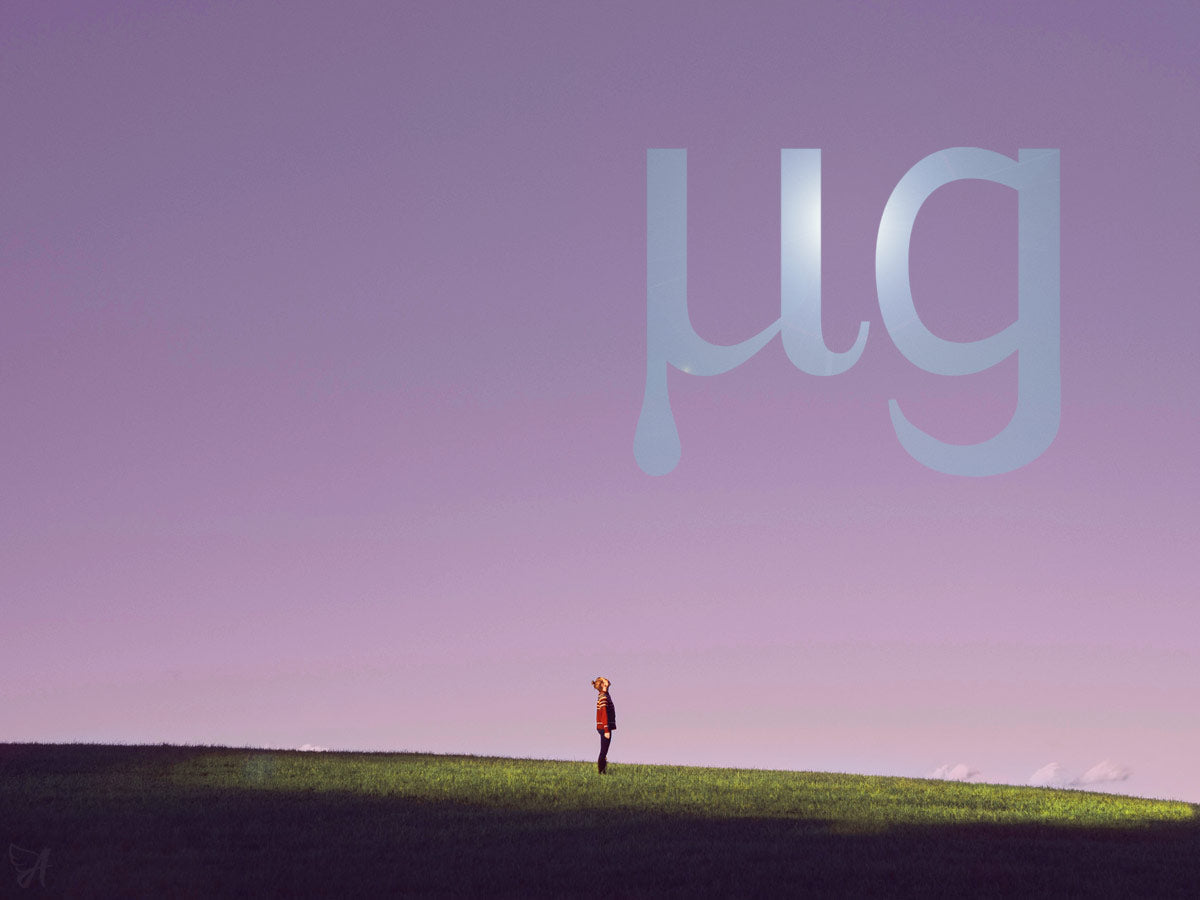 What does µg mean?