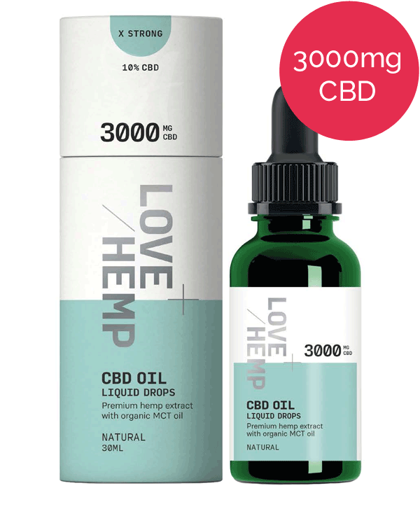 10% CBD oil (3000mg) Love Hemp | for the Ageless