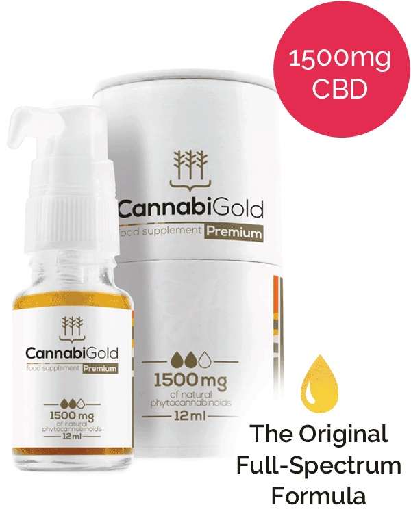 CannabiGold Premium 1500mg CBD oil | for the Ageless