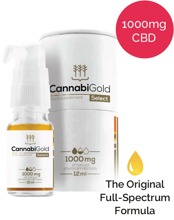 CannabiGold Select 1000mg CBD oil | for the Ageless