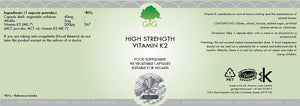 High strength vitamin K2 – G&G label