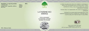 L-cysteine HCI capsules – G&G label