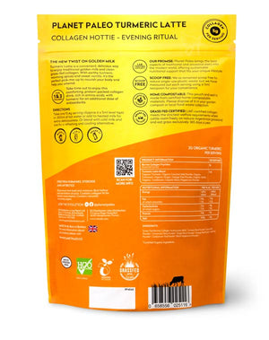 Turmeric Latte pure collagen – Planet Paleo - label