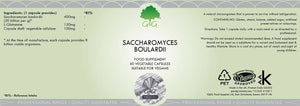 Saccharomyces Boulardii with L-Glutamine (60 capsules) | G&G-for the Ageless