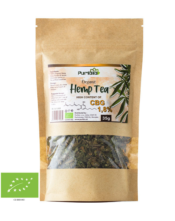 1.8% PuriBio CBG hemp tea
