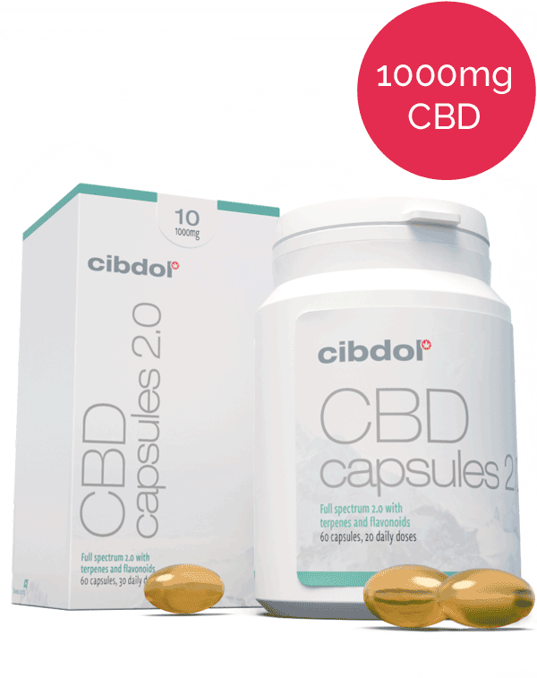 10% Cibdol CBD softgel capsules (60 x 16mg)