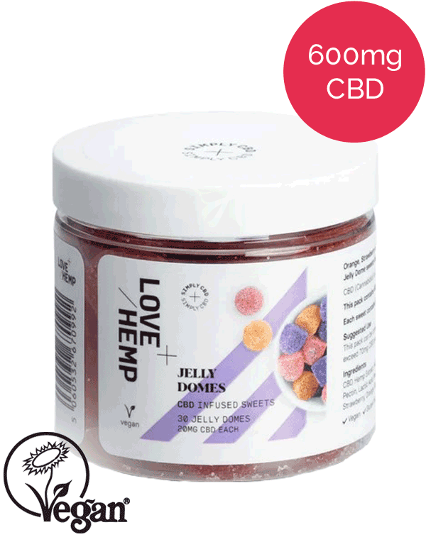 20mg vegan CBD jelly domes – Love Hemp