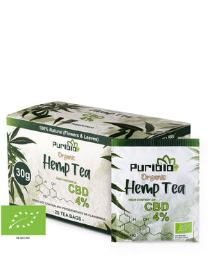 4% Hemp CBD tea bags (20) - PuriBio