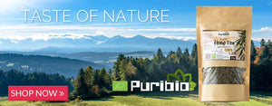 Hemp tea banner - PuriBio