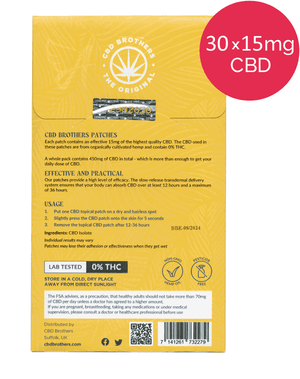 15mg CBD patches - CBD Brothers - back