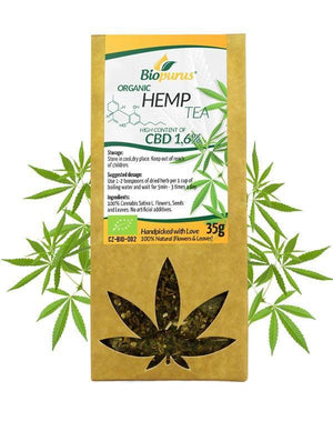 1.6% CBD Hemp Tea (Flowers & Leaves) Biopurus UK - Organic-for the Ageless