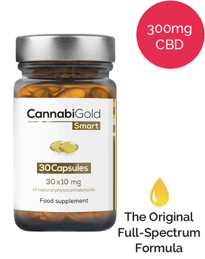 30 x 10mg CBD capsules - CannabiGold