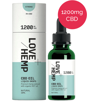 4% CBD oil – 1200mg – Love Hemp - Natural