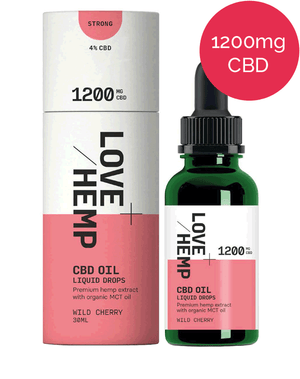 4% CBD oil – 1200mg – Love Hemp - Wild Cherry
