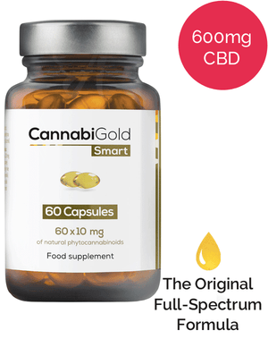 60 x 10mg CBD capsules - CannabiGold