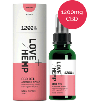 CBD Spray 1200mg - Love Hemp - Wild CHerry