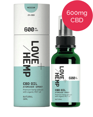 CBD Spray 600mg - Love Hemp - Natural