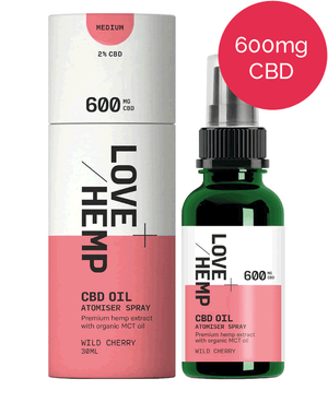 CBD Spray 600mg - Love Hemp - Wild Cherry