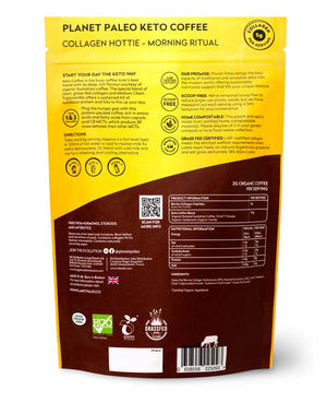 Keto Coffee pure collagen – Planet Paleo - label