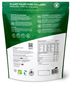 Pure collagen powder – Planet Paleo (450g) label