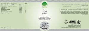SOD plus capsules – G&G - label