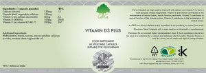 Vitamin D3 and K2 Capsules label – G&G