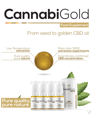 CannabiGold Intense 30% CBD Oil Phytocannabinoids Terpenes UK-for the Ageless