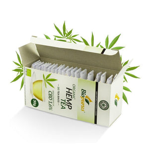 Hemp Tea Bags 1.6% CBD Biopurus UK - Organic-for the Ageless