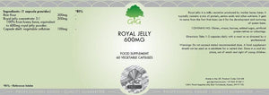 Royal Jelly Extract (600mg x 60 Capsules) G&G UK-for the Ageless